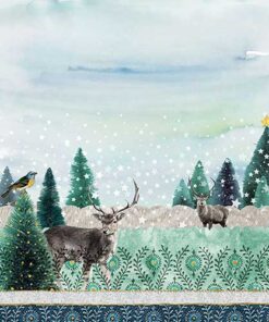 Șervețel decoupage - Deer Winterscene - 33x33 cm