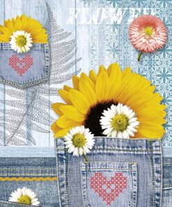 Șervețel decoupage - Denim - 33x33 cm