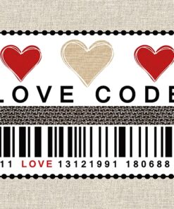 Șervețel decoupage - Love Code - 33x33 cm