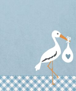 Șervețel decoupage - Love Stork Blue - 33x33 cm