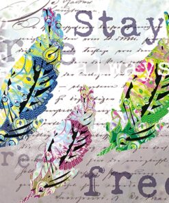 Șervețel decoupage - Stay always free- 33x33 cm