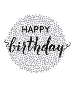 Șervețel – Birthday Dots Black – 33×33 cm