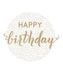 Șervețel – Birthday Dots Gold – 33×33 cm