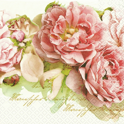 Șervețel decoupage– Mary Roses – 33×33 cm 1 Șervețel decoupage– Mary Roses – 33×33 cm