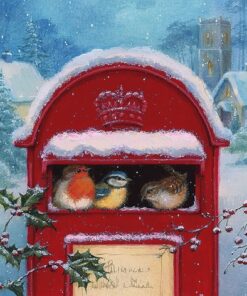 Șervețel – Red Post Box – 25×25 cm