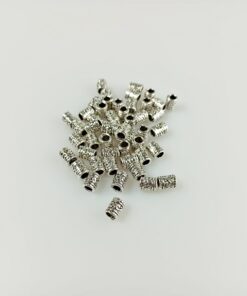 Charm metalic - 6x9 mm - platină