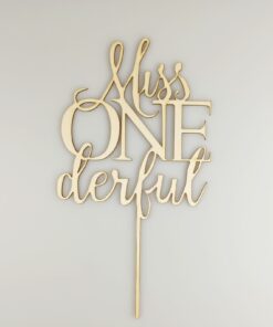 Decorațiune Topper - Miss One - 20x18 cm