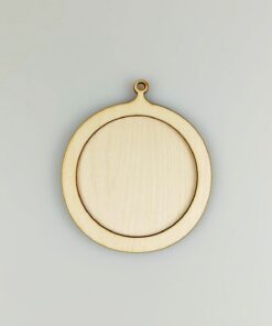 Glob rotund cu agățător - 2 elemente - 10 cm