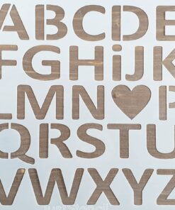 Șablon - Alphabets - 20x20 cm
