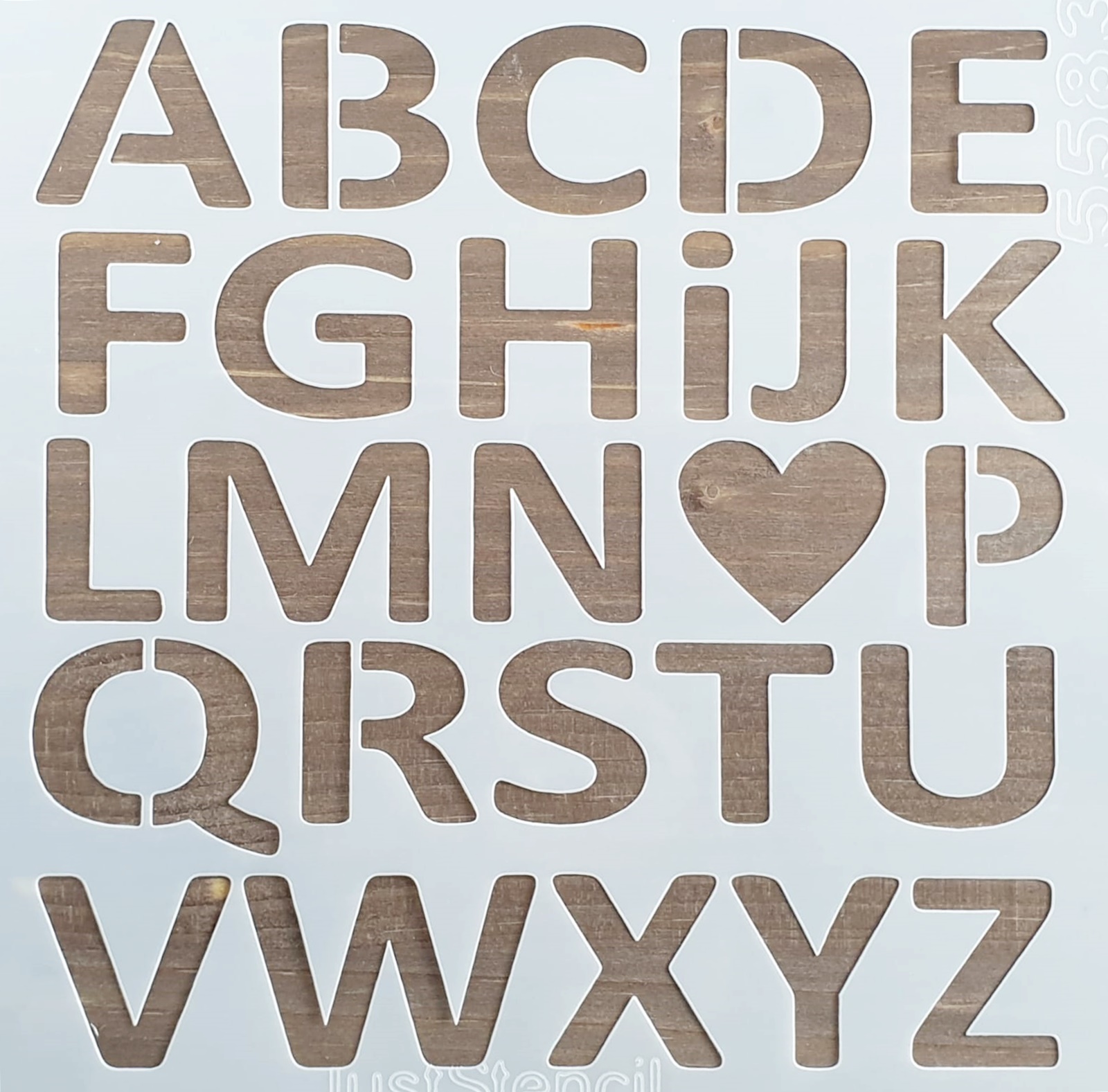 Șablon - Alphabets - 20x20 cm 1 Șablon - Alphabets - 20x20 cm
