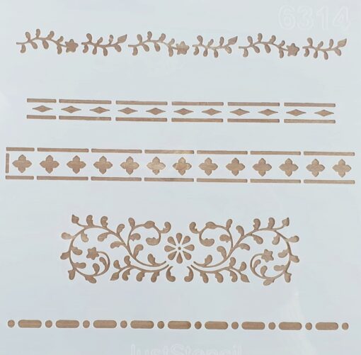 Șablon - Bordure Pattern - 20x20 cm 1