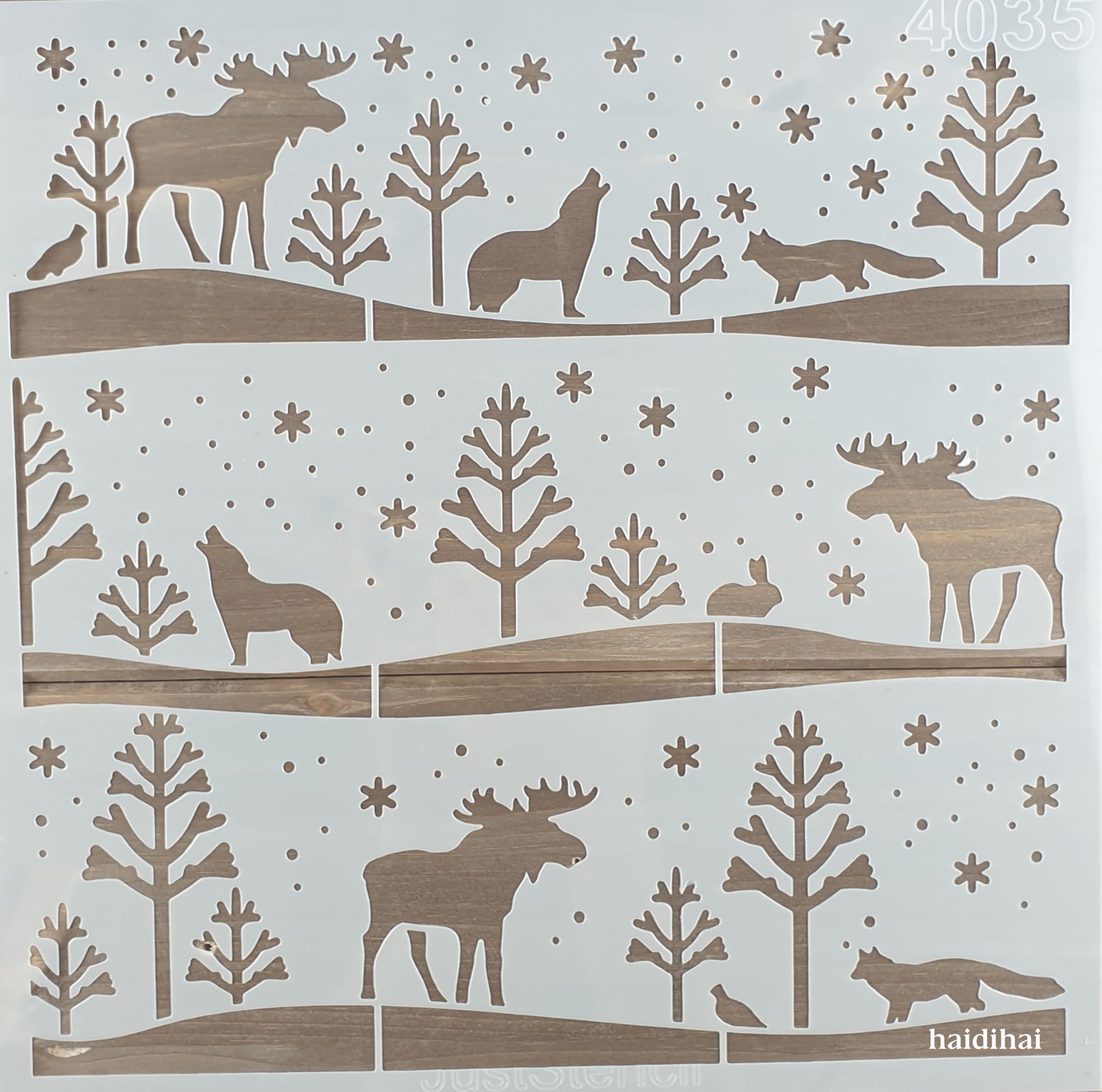 Șablon - Christmas - 30x30 cm 1 Șablon - Christmas - 30x30 cm