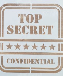 Șablon - Top Secret - 20x20 cm