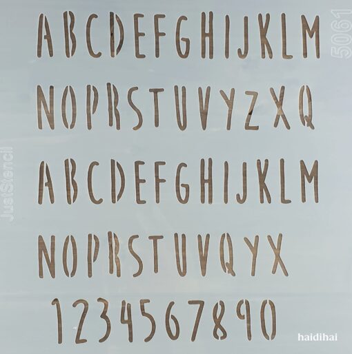 Șablon – Fonts – 30×30 cm 1