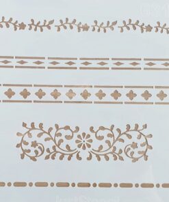 Șablon – bordure pattern – 30x30 cm