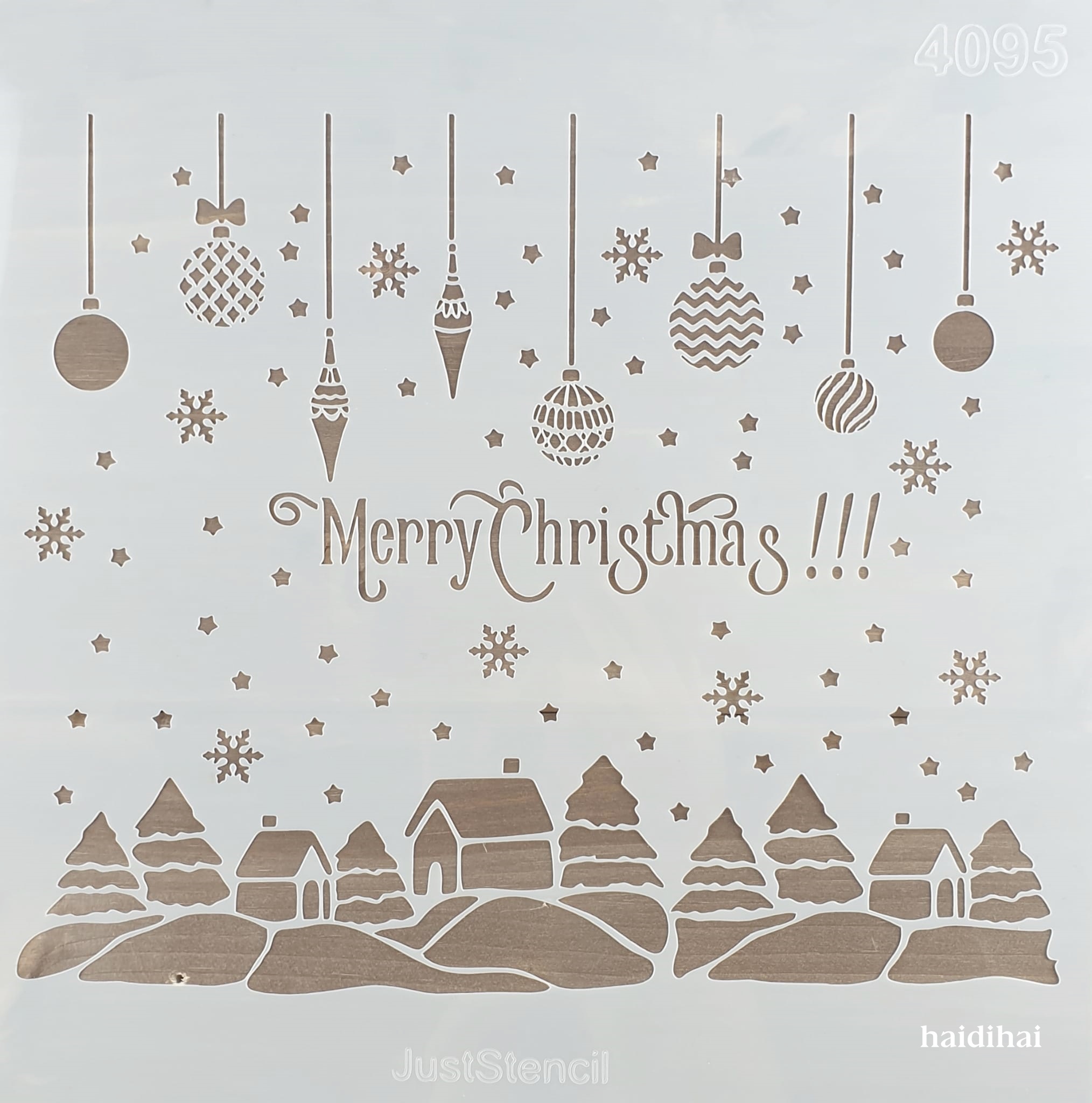 Șablon – globuri - Christmas – 30×30 cm 1 Șablon – globuri - Christmas – 30×30 cm