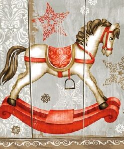 Șervețel – Rocking Horse – 25×25 cm