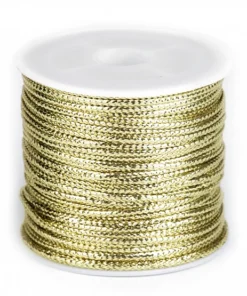 Șnur cu lurex auriu – diametru 2mm
