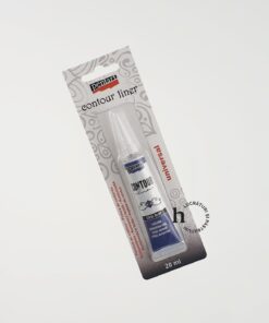 Vopsea contur – steal blue – 20 ml – Pentart