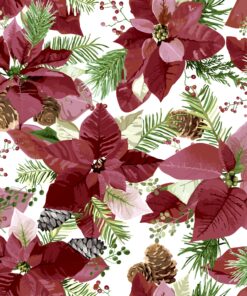 Șervețel - Shiny Poinsettia - 25x25 cm