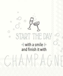 Șervețel - Start the day with a smile - 25x25 cm
