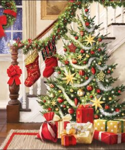 Șervețel decoupage - Decorated Staircase - 33x33cm