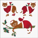 Șervețel decoupage - Dressed Cats White - 33x33 cm