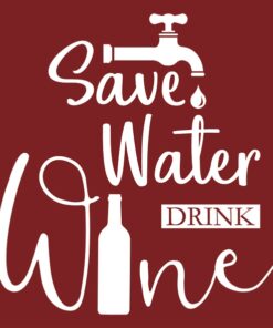 Șervețel decoupage - Save water bordeaux- 25x25 cm