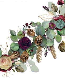 Șervețel decoupage – Eucalyptus White – 33×33 cm