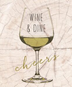 Șervețel – Wine and Dine white – 33×33 cm
