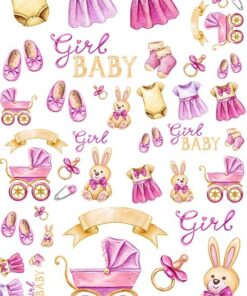 Hârtie de orez – Baby Girl – A4