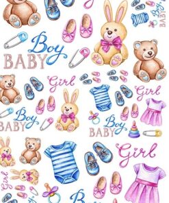 Hârtie de orez – Babys – A4