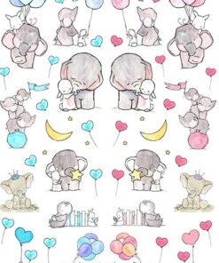 Hârtie de orez – Baby Elephant – A4