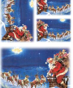 Hârtie de orez – Santa's Chimney 2 – A4