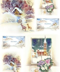 Hârtie de orez – Buon Natale – A4
