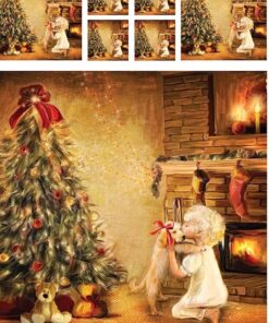 Hârtie de orez – Child with Puppy – A4