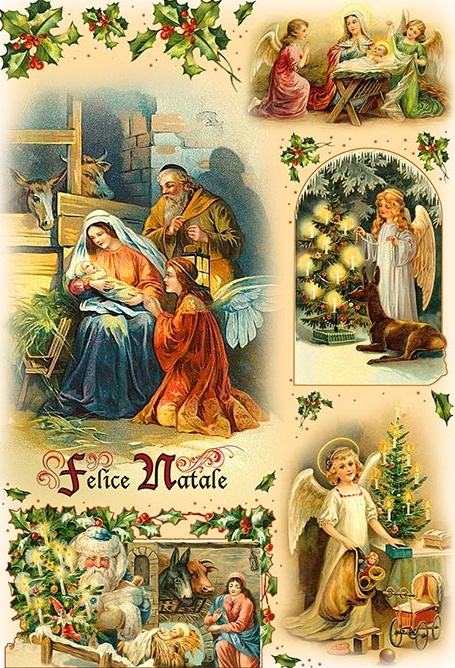 Hârtie de orez – Felice Natale – A4 1 Hârtie de orez – Felice Natale – A4
