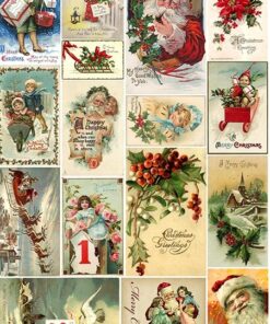 Hârtie de orez – Happy Christmas – A3