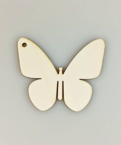Decoratiune lemn - fluture - 8x9,5 cm