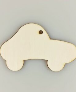 Decoratiune lemn – mașină – 6×10 cm