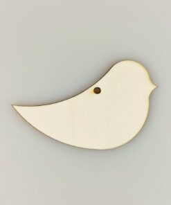 Decoratiune lemn – pasăre – 5,5×9,5 cm