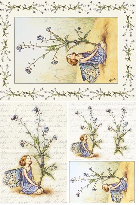 Hârtie de orez – Blue Fairy – A4 1 Hârtie de orez – Blue Fairy – A4