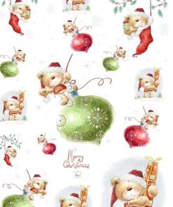 Hârtie de orez – Merry Christmas – A4