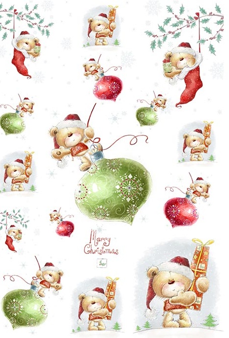 Hârtie de orez – Merry Christmas – A4 1 Hârtie de orez – Merry Christmas – A4