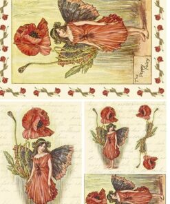 Hârtie de orez – The Poppy Fairy – A4