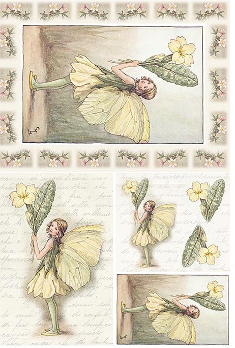 Hârtie de orez – Yellow Fairy – A4 1 Hârtie de orez – Yellow Fairy – A4