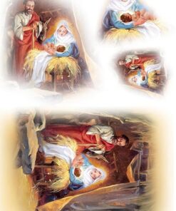 Hârtie de orez –Holly Night – A4