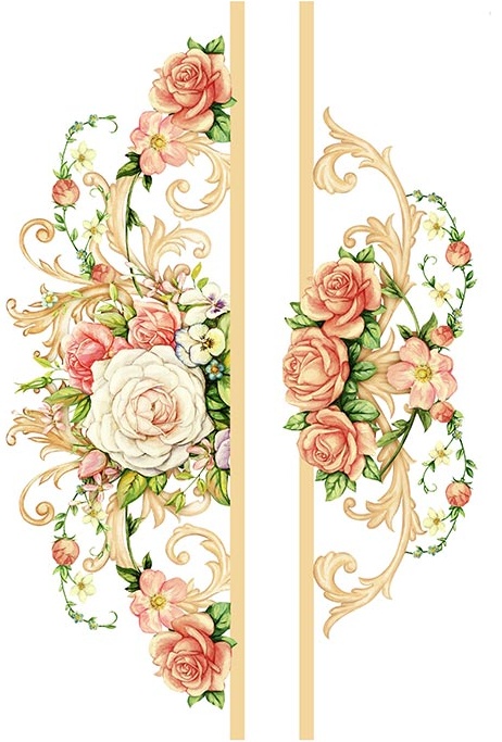Hârtie de orez –Roses – A4 1 Hârtie de orez –Roses – A4