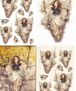 Hârtie de orez –Spring  Fairy – A4