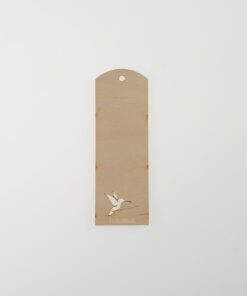 Semn de carte din lemn – nedecorat – colibri – h 15 cm